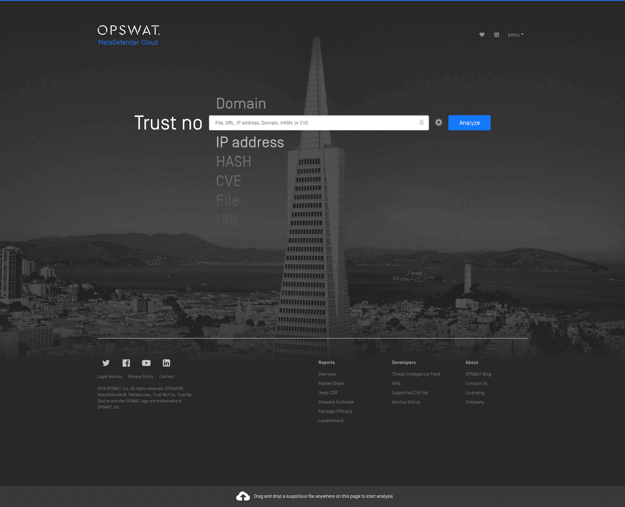 New MetaDefender Cloud Homepages