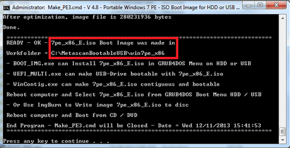 How to create an Endpoint Scanning Bootable USB Thumb Drive for Windows