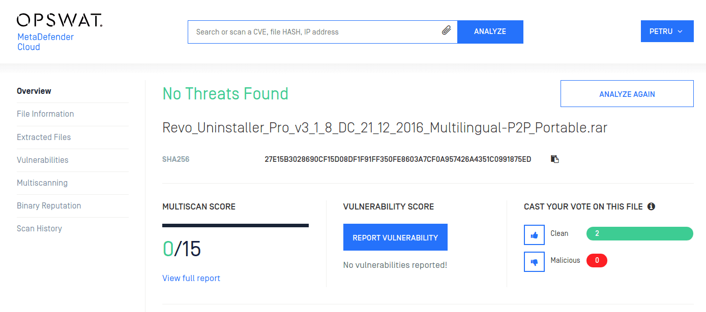 MetaDefender Cloud - New Voting Feature
